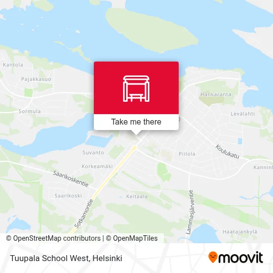 Tuupala School West map