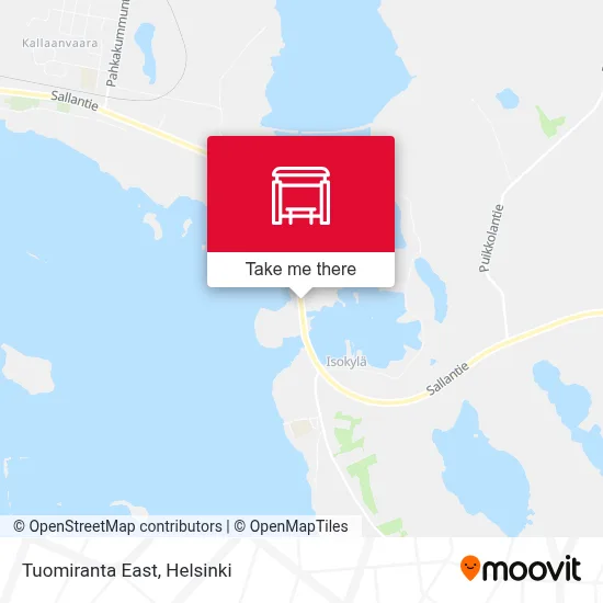 Tuomiranta East map