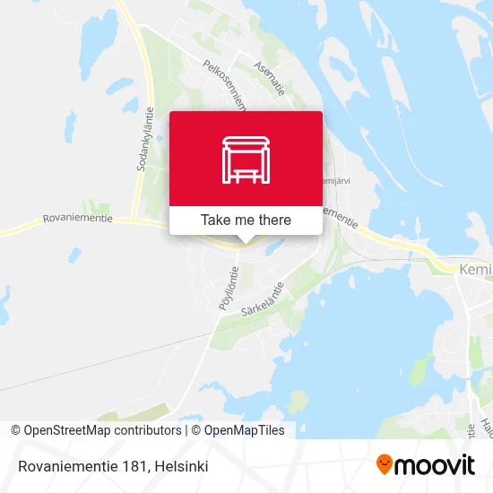 Rovaniementie 181 map