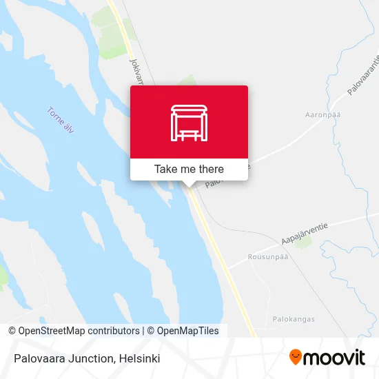 Palovaara Junction map