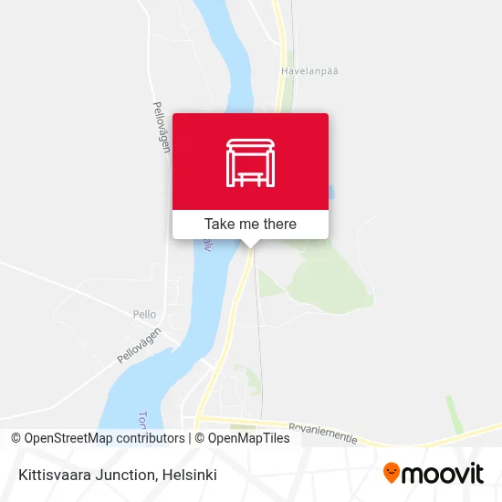Kittisvaara Junction map