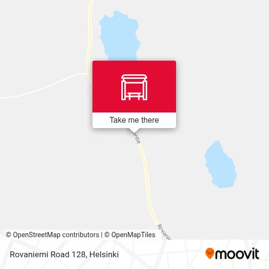 Rovaniemi Road 128 map