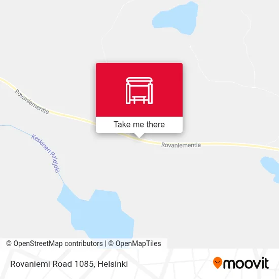 Rovaniemi Road 1085 map