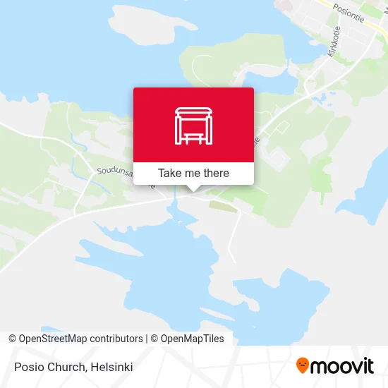 Posio Church map