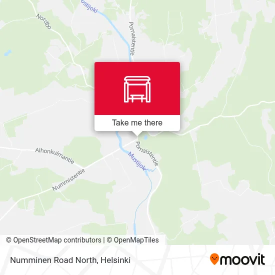 Numminen Road North map