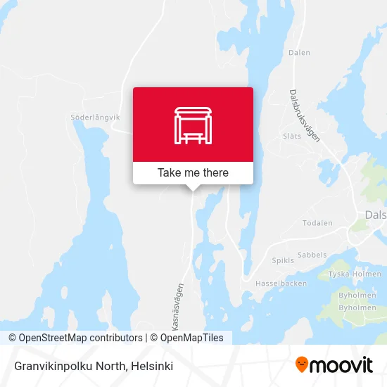 Granvikinpolku North map