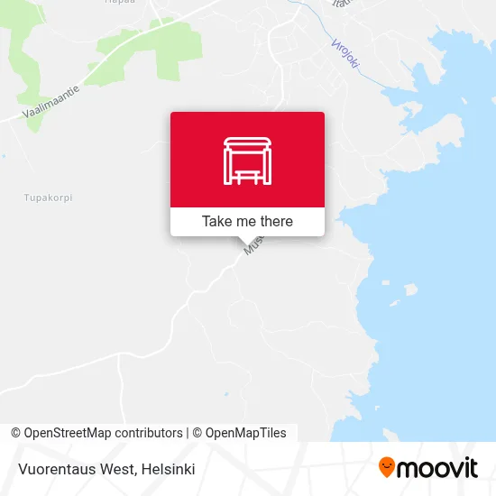 Vuorentaus West map