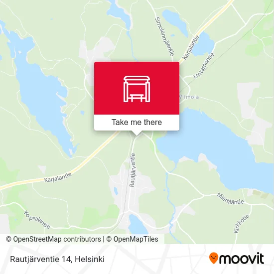Rautjärventie 14 map