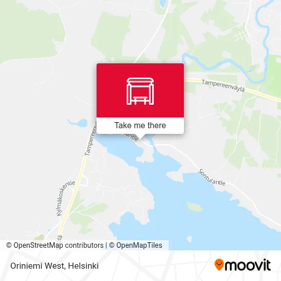 Oriniemi West map