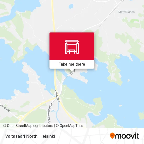 Valtasaari North map