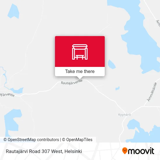 Rautajärvi Road 307 West map