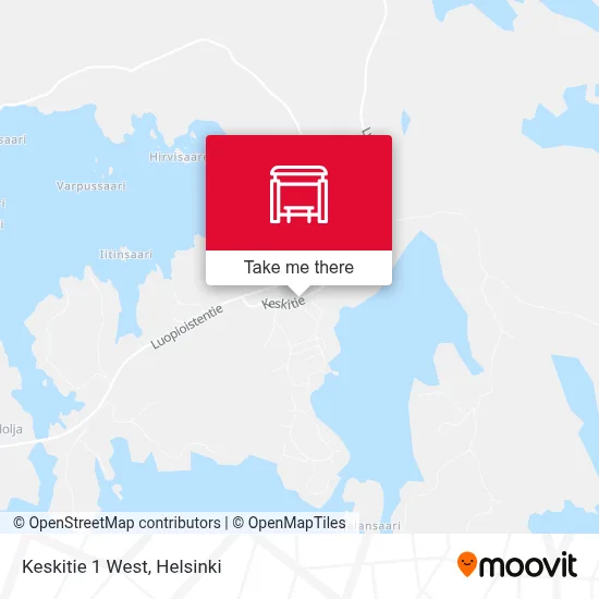 Keskitie 1 West map