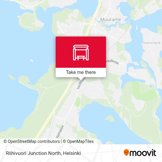 Riihivuori Junction North map