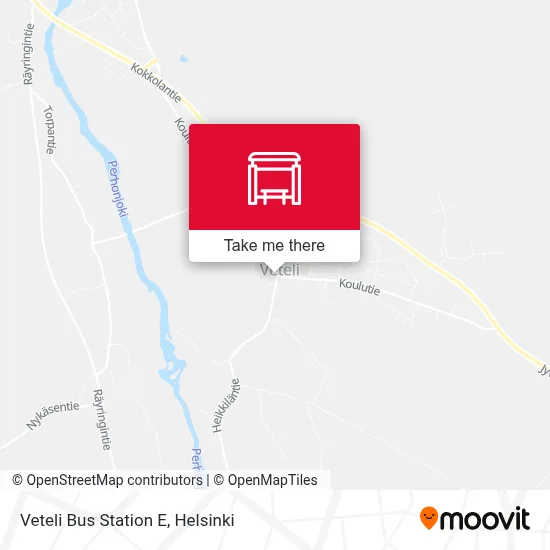 Veteli Bus Station E map
