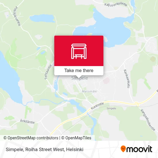 Simpele, Roiha Street West map