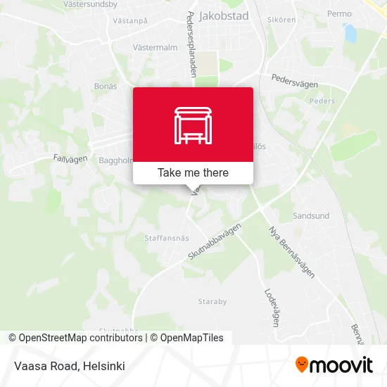 Vaasa Road map
