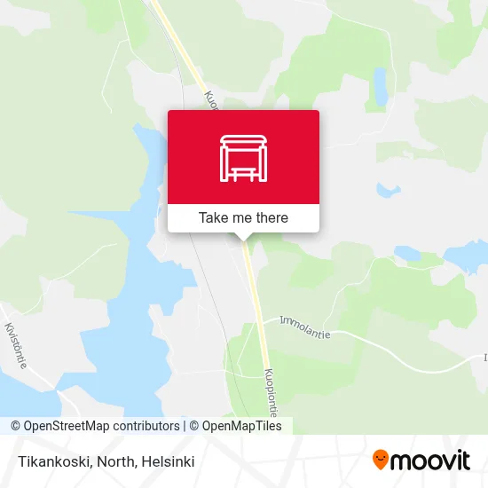 Tikankoski, North map