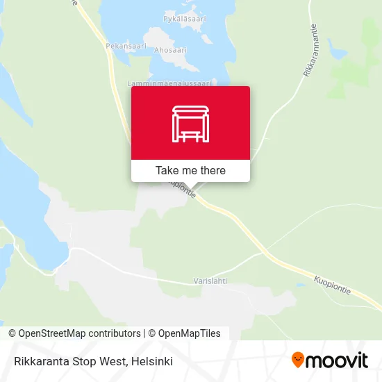 Rikkaranta Stop West map