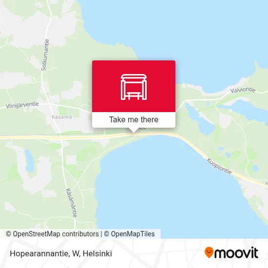 Hopearannantie, W map