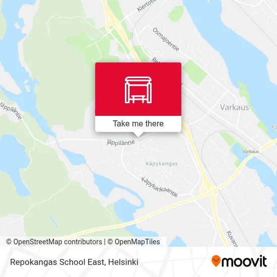 Repokangas School East map