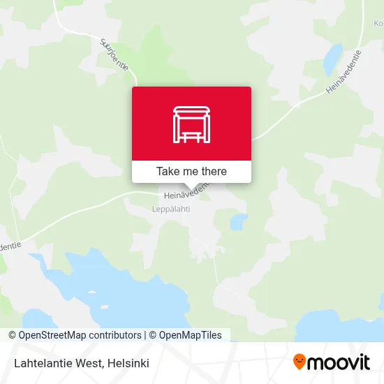 Lahtelantie West map