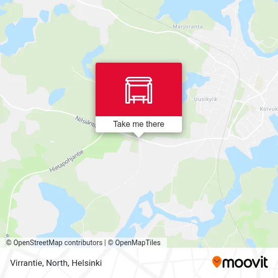 Virrantie, North map