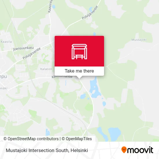Mustajoki Intersection South map