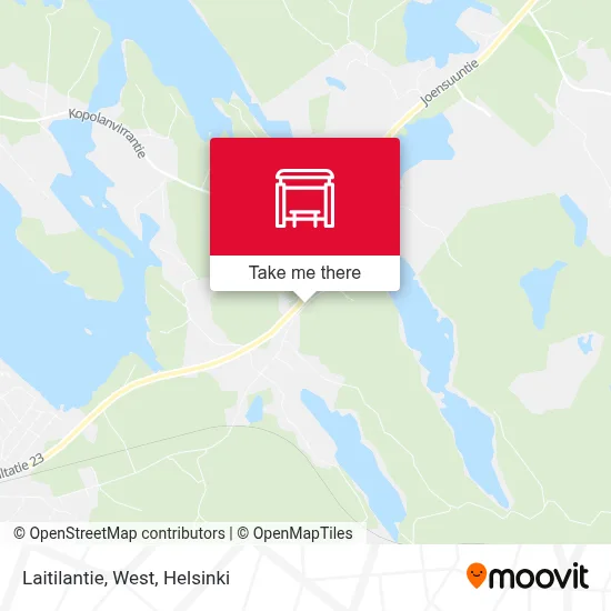 Laitilantie, West map