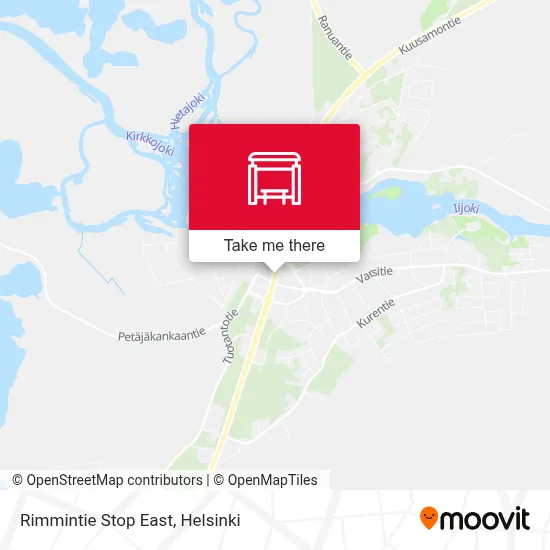 Rimmintie Stop East map