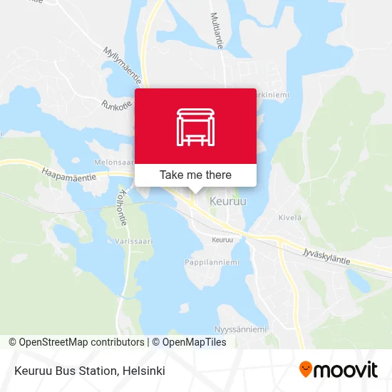 Keuruu Bus Station map