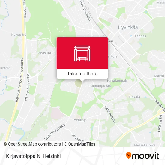 Kirjavatolppa N map