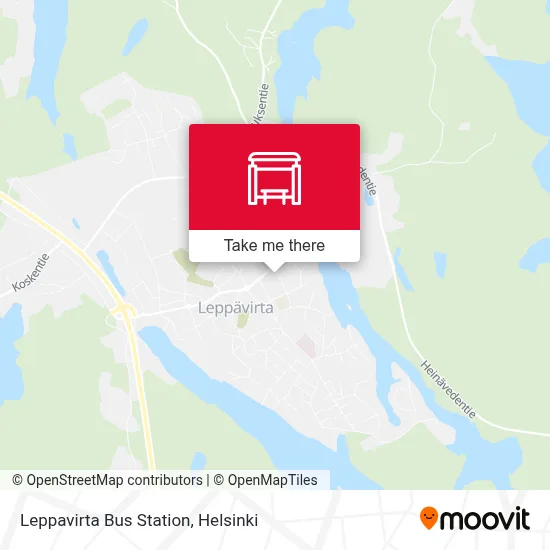 Leppavirta Bus Station map