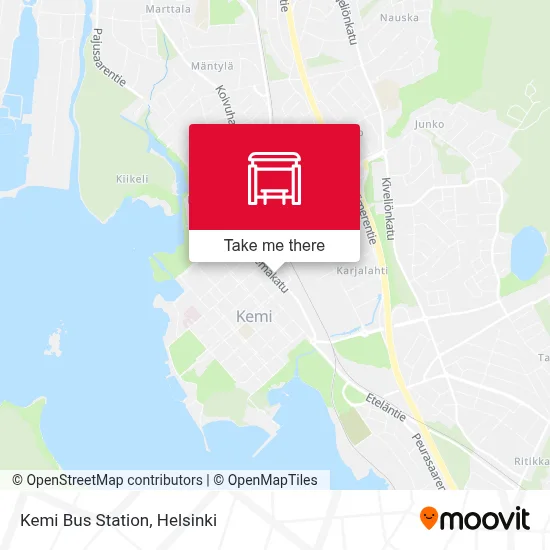 Kemi Bus Station map