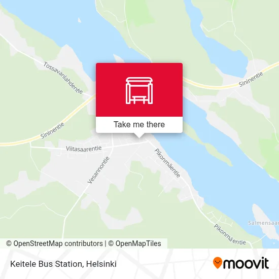 Keitele Bus Station map