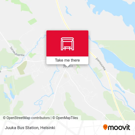 Juuka Bus Station map