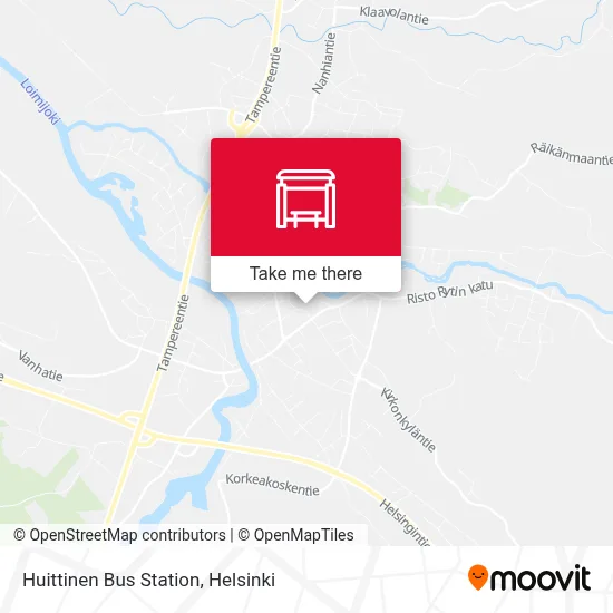 Huittinen Bus Station map