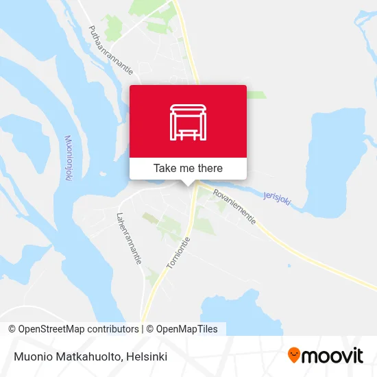 Muonio Matkahuolto map