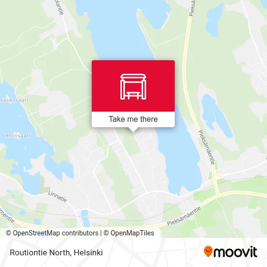 Routiontie North map