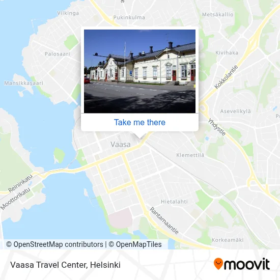 Vaasa Travel Center map