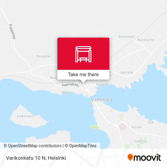 Varikonkatu 10 N map