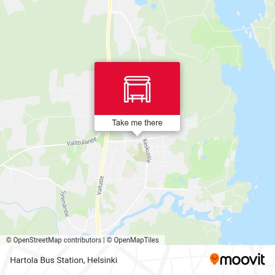 Hartola Bus Station map