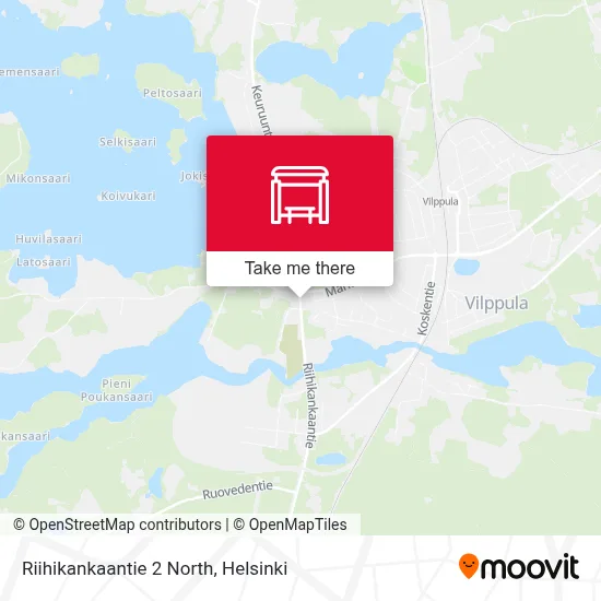 Riihikankaantie 2 North map