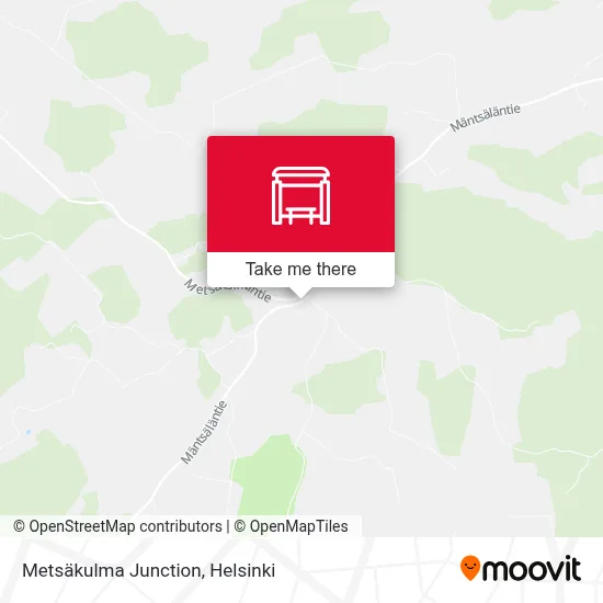 Metsäkulma Junction map