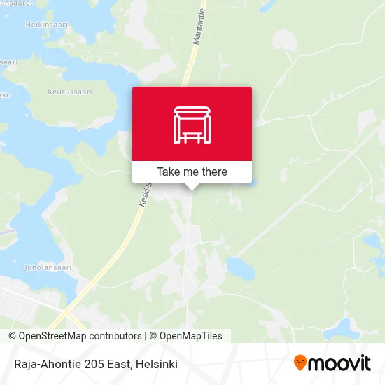 Raja-Ahontie 205 East map