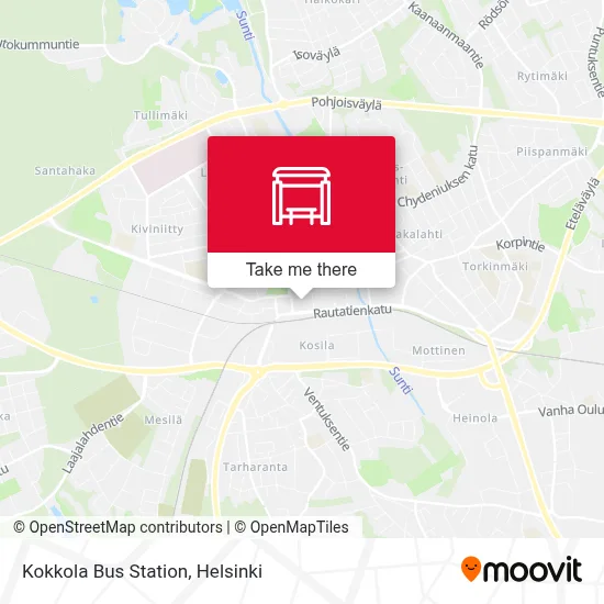 Kokkola Bus Station map