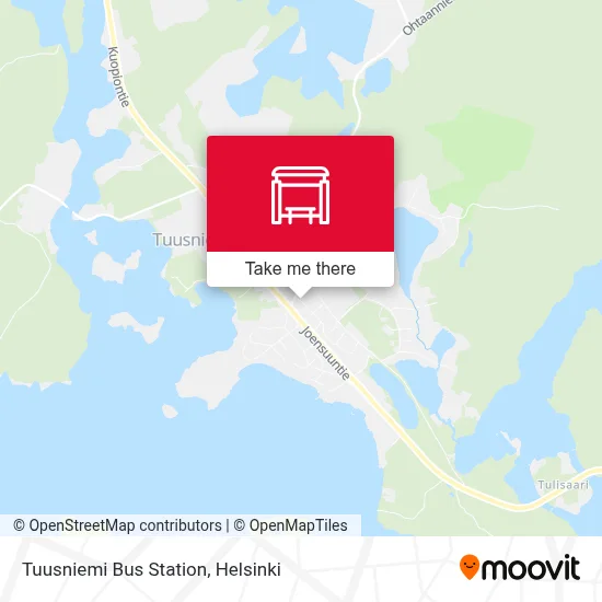 Tuusniemi Bus Station map