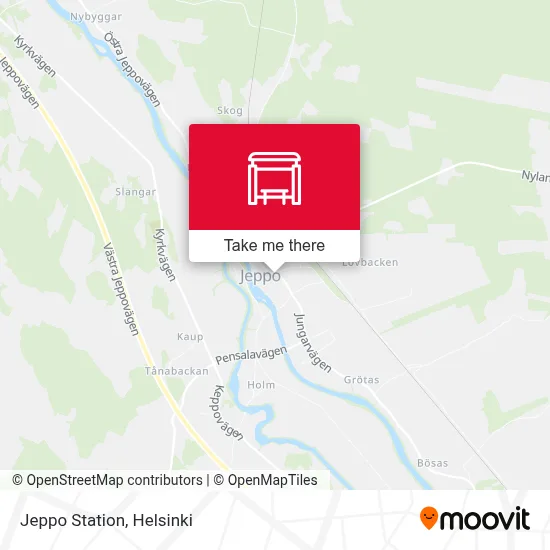 Jeppo Station map