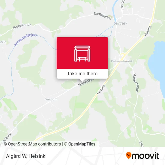 Algård W map