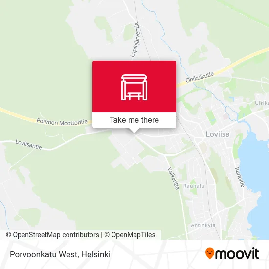 Porvoonkatu West map