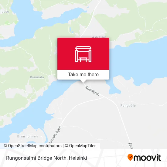 Rungonsalmi Bridge North map